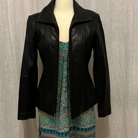 Avanti contemporary leather jacket M vintage - Picture 3 of 10